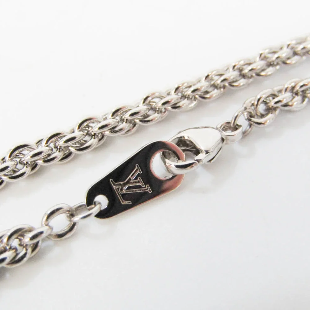 LOUIS VUITTON Silver Necklace - Picture 5 of 9